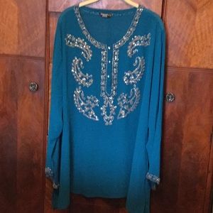 Chaundry Sports KC jeweled tunic